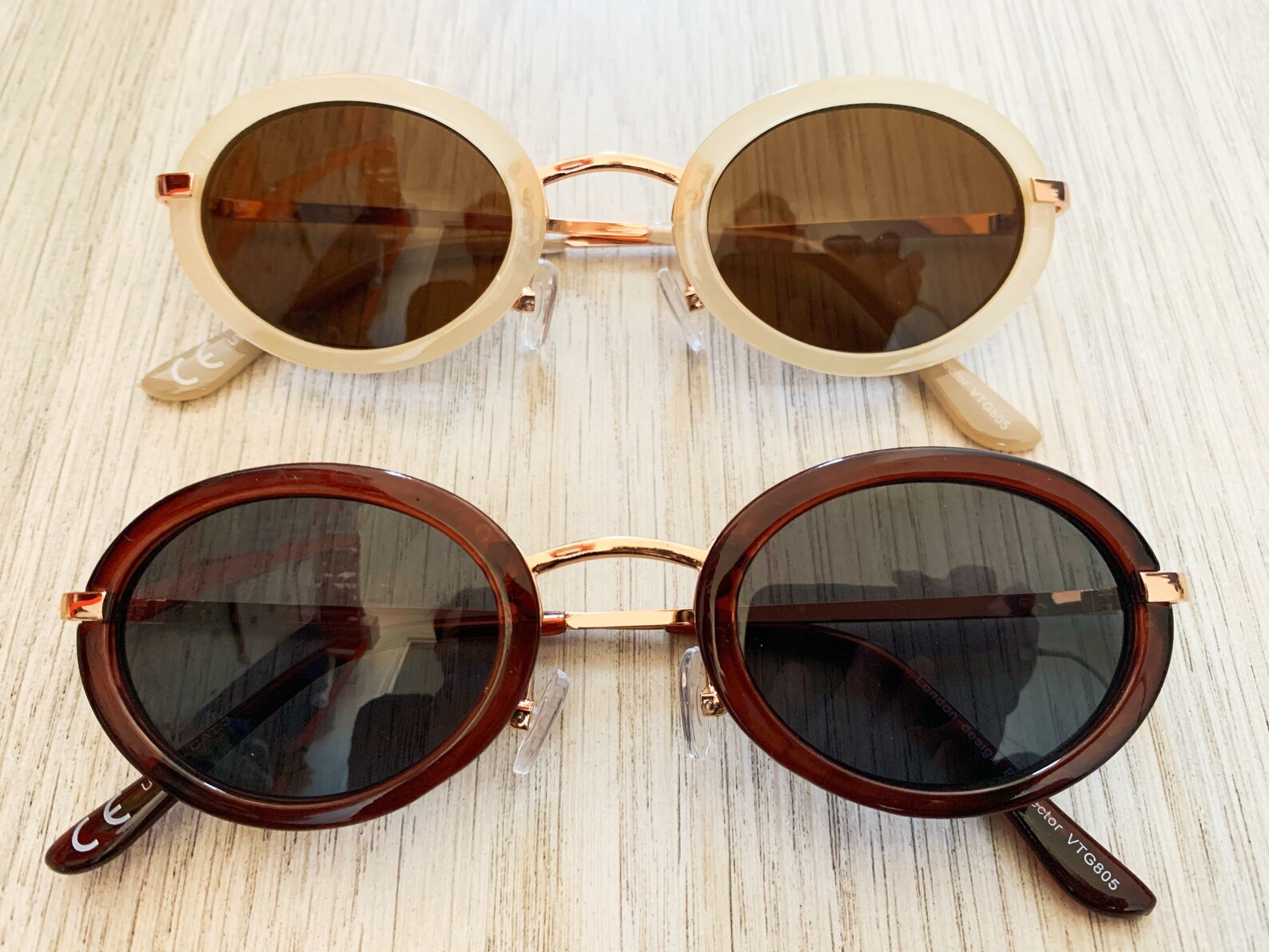 Occhiali Da Sole Vintage Occhiali Da Sole Polarizzati Vintage Stile Aviatore Hipster Lenti N 552931 - Foto 4