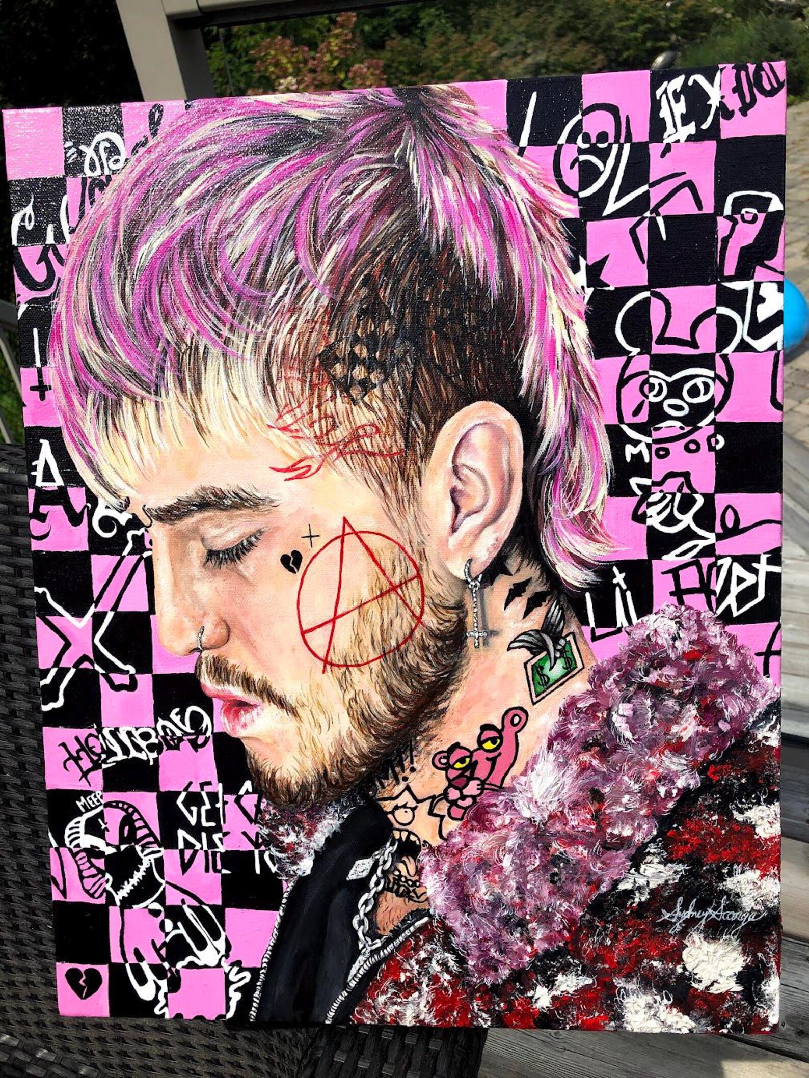 Lil Peep Original Print Poster of Lil Peep Lil Peep Wall Art GBC - Etsy