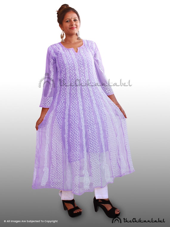 georgette anarkali kurtis