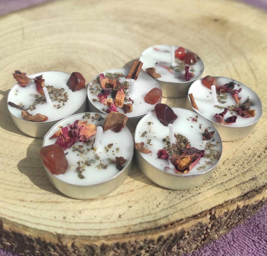 Set of 6 Ritual Candles Strength Vitality and Anchoring Magic ...