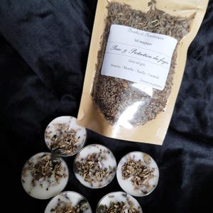 Box of 6 ritual candles + ritual salt Peace and Protection of the Home - Magic, Witchcraft and Spirituality