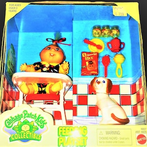 1996 Cabbage patch kinderen voeden Playset met geboorteakte door MATTEL