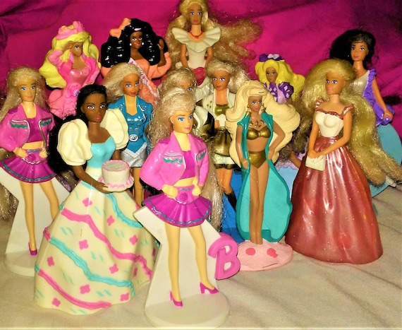 Vintage 90s Barbie Toys Mcdonalds Happy Meal Set of 7 