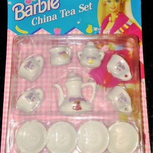 barbie china tea set 1989
