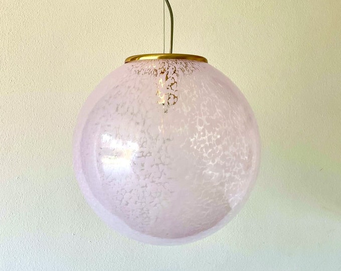 Murano PINK DROPS ceiling lamp STAINS collections, original handmade B