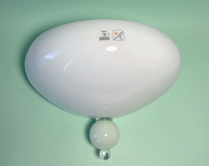 BAROVIER & TOSO gorgeous Murano wall lamp FORTYSEVEN, vintage dated 1993, not used