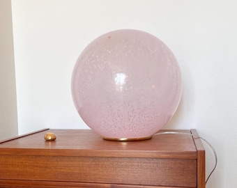 Murano PINK DROPS table lamp STAINS collections, original handmade
