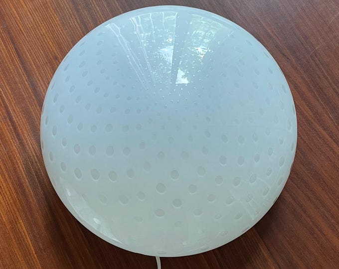 Bulicante Murano wall ceiling lamp, vintage 70s, handmade by Murano glass masters