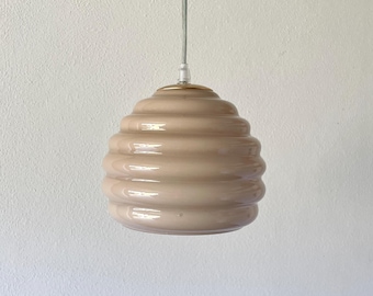 Lampe DUNE Murano, lustre en verre doublé, coloris tendance Moka