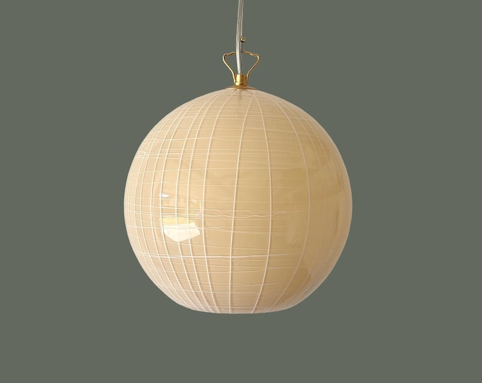 PEONIA open 25 by La MURRINA Murano, lampadario color crema, originale vintage '90-not used