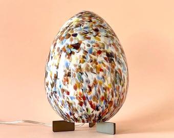 Murrine Murano egg table lamp - H46 - handmade by Murano glass masters