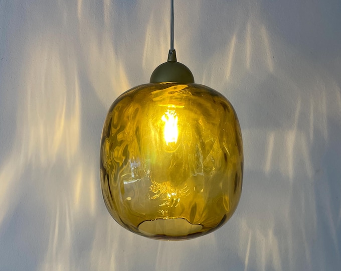 AMBER ICE MURANO hand-blown glass chandelier