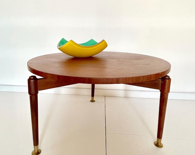 Vintage Italian coffee table, modern design, mid century 60s