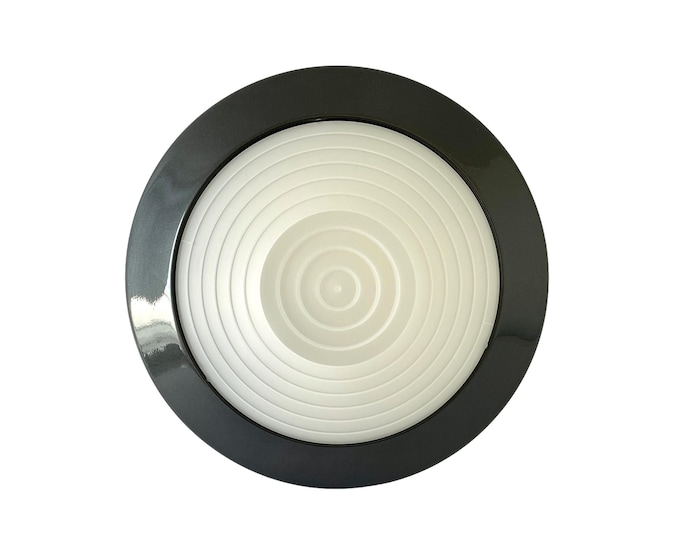 ONDA 2 Arteluce (FLOS) design Ezio Didone vintage 1980s wall/ceiling lamp anthracite grey.