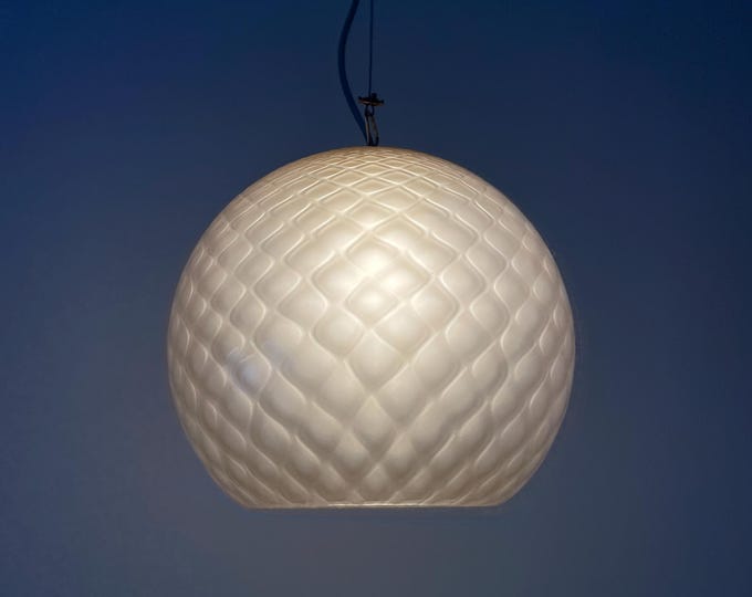 BAROLA' Murano lamp, balloton glass chandelier, mink color