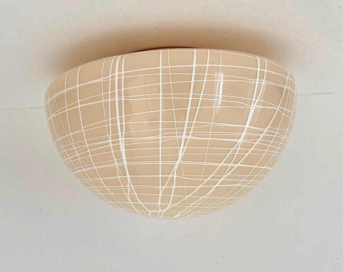 PEONIA wall/ceiling by La MURRINA Murano, cream colour, original vintage '90s - not used