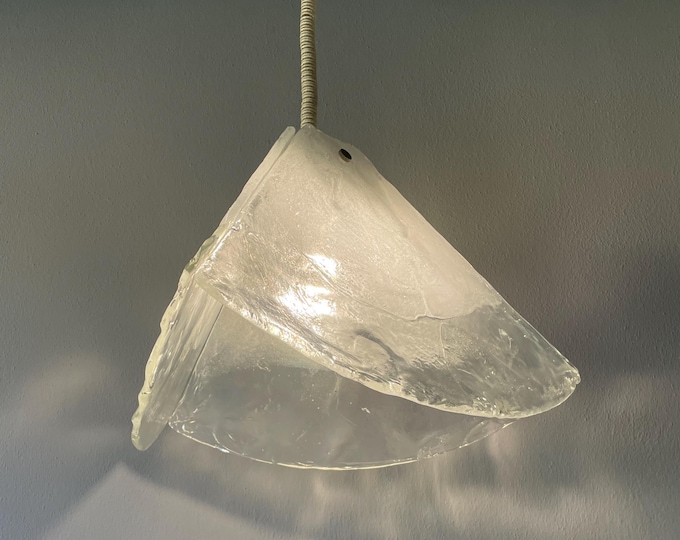 AV MAZZEGA MURANO, design Carlo Nason, Rare chandelier, original vintage '70, splendid collector's item