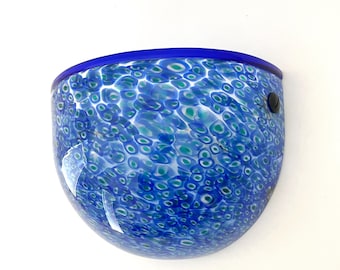 NEVERRINO by GAE AULENTI for Vistosi gorgeous Murano wall lamp, original vintage 70s.