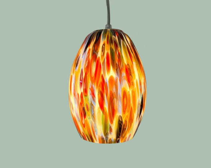 Murrine MILLEFIORI Murano ceiling lamp - handmade by Murano glass masters