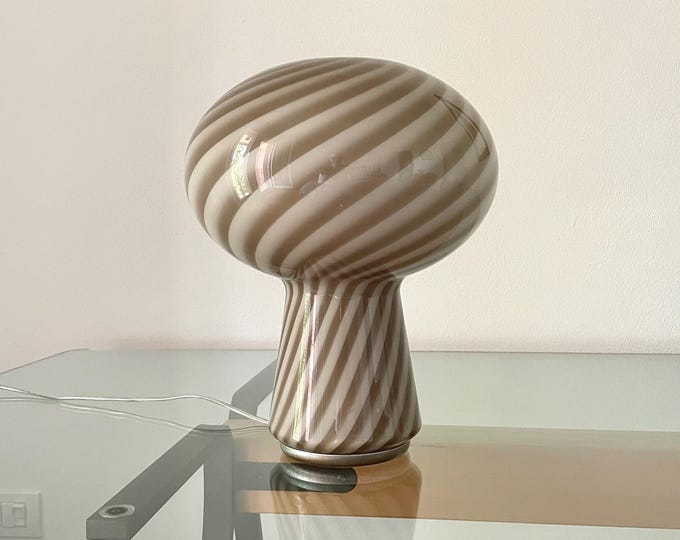 FRUGOL SWIRL MURANO Lamp for table design E Cacciavillani, rigadin glass