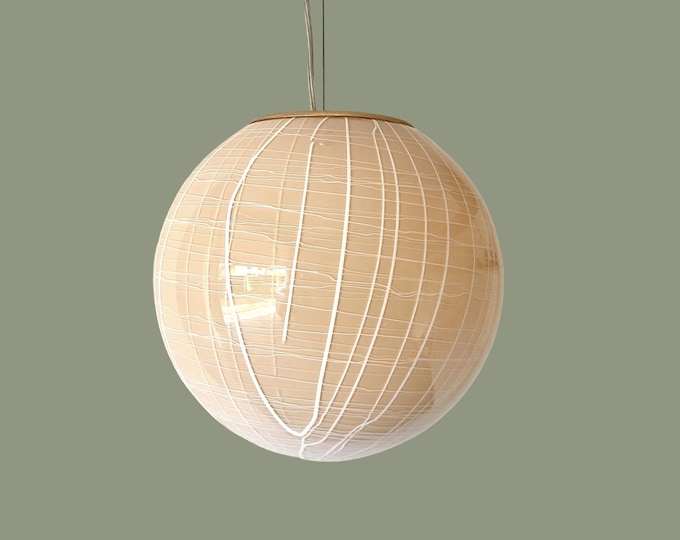 PEONIA by La MURRINA Murano, cream-colored chandelier, original vintage '90s - not used