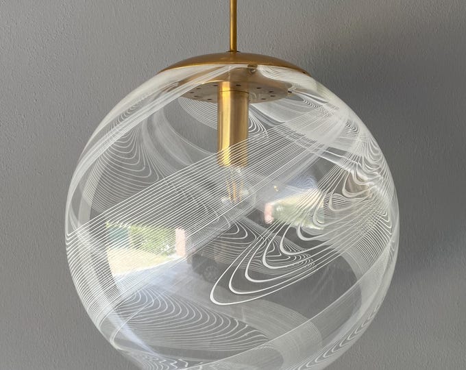 Precious chandelier by Lino Tagliapietra for LA MURRINA Murano, vintage 80s