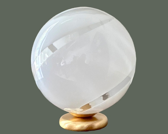 GEO 25 table lamp by la MURRINA, vintage 1980s Murano glass, unused