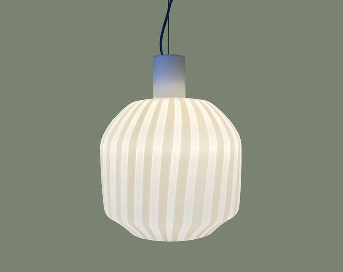 FILIGREE MURANO STRIPES lamp white - handmade by Murano glass masters white frame