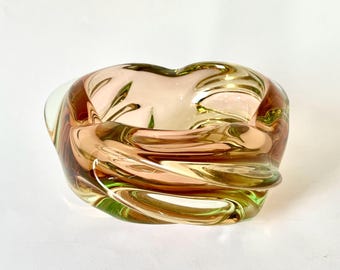 Precious Murano glass bowl, vintage 1950s, Seguso style