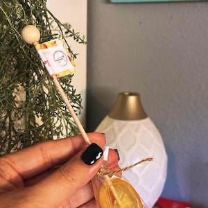 Cuchara para remover té con miel y azúcar – Endulzante comestible, recuerdo de boda
