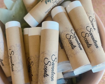 Natural Lip Balm – Handmade Moisturizing Lip Care | Dry Lips | Coconut Cream, Cotton Candy, Peppermint, Strawberry Cream, Watermelon