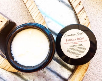 Bikini Balm|razor burn|razor bumps| ingrown hair|folliculitis|shaving bumps|soothing balm|irritated skin|shaving balm|all natural zero waste