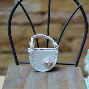 Real leather bag for dolls  basket bag    Miniature Bag/Purse/shoulder bag/ One Sixth Scale Bag/hand bag