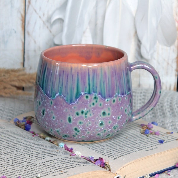 Large Handmade Ceramic Mug for Coffee or Tea, 20 oz