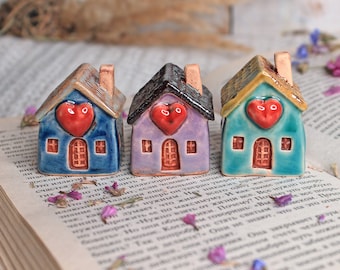 Little Ceramic Houses, Cute Mini Ceramic Houses