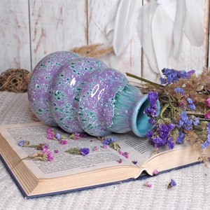 Purple Pottery Flower Vase image 3