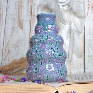 Purple Pottery Flower Vase image 10