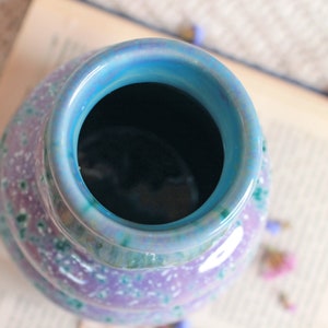 Purple Pottery Flower Vase image 8