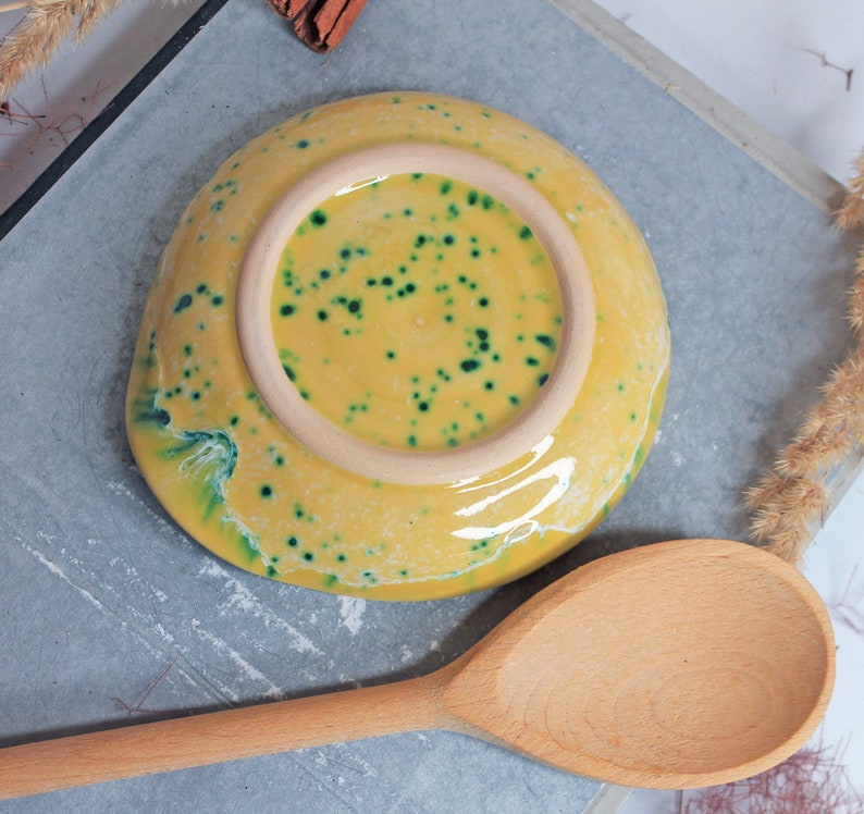 Yellow Ceramic Spoon Rest, 5 image 2