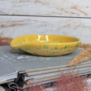 Yellow Ceramic Spoon Rest, 5 image 8