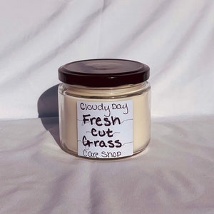 Fresh Cut Grass Soy Wax Wood Wick Candle