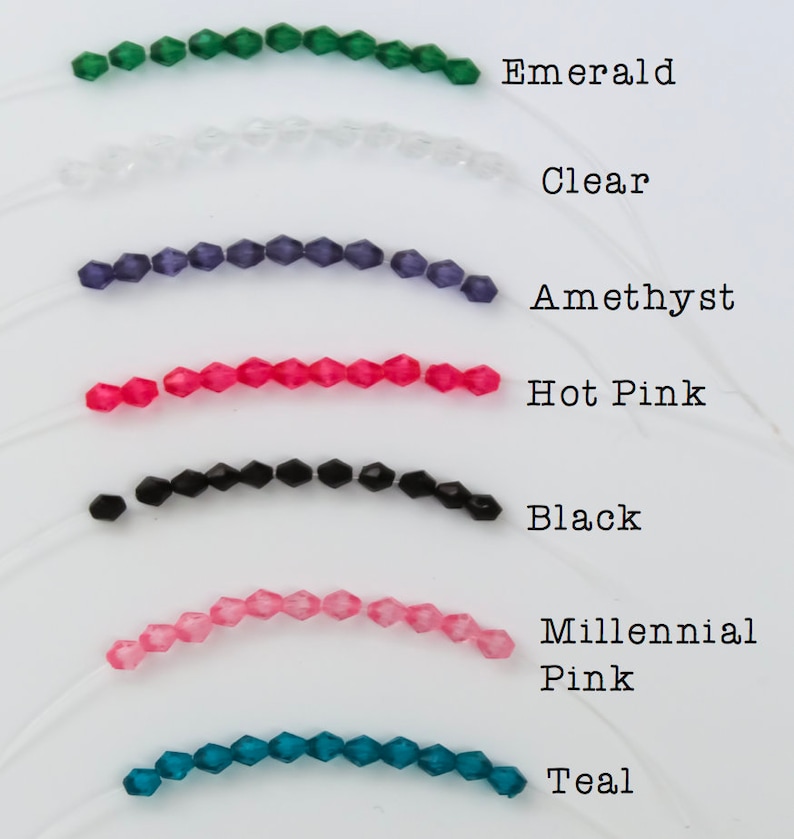 Personalized Bracelet Stretch Bracelet Custom Personalized Multi-Color Letter Bead Bracelet