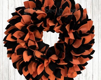 Halloween FELT Wreath - Outdoor/Indoor