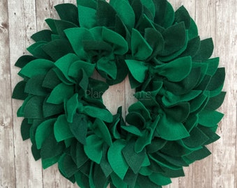 Multicolor Green Wreath - FELT Outdoor/Indoor