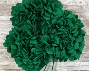 Felt St Patrick's Day Shamrock Wreath - Outdoor/Indoor