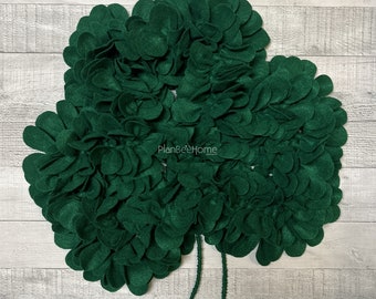 St Patrick's Day Shamrock FELT Wreath - Outdoor/Indoor