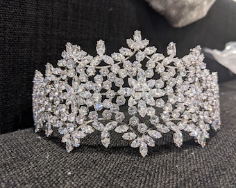 WEDDING RHINESTONE HEADPIECE, wedding crown crystal bridal tiara, bridal crown,wedding headpiece,hair accessories, rhinestone hairpiece