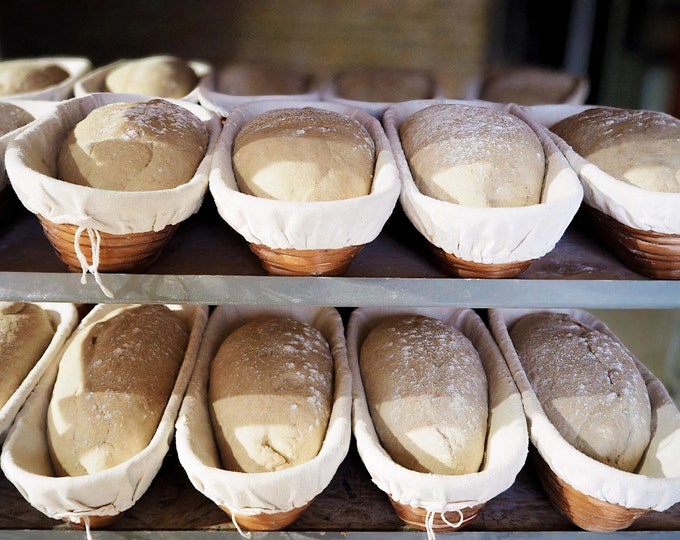 Proofing Baskets, 2 Farmhouse Bread Bowls, 1 Oval and 1 Round