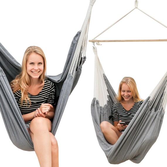 Extra Sicher Xxl Hangesessel 185x130cm Sitz Hangematte 150kg Etsy