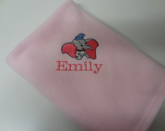 disney dumbo white fleece blanket